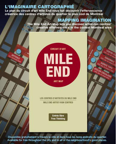 flyer for Mile End art map